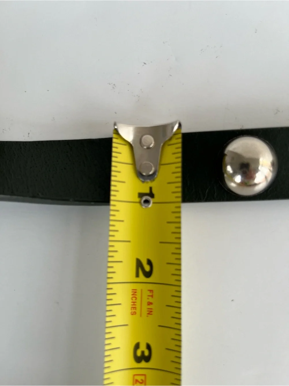 Y2K Boho inspired Dark Green Studded Leather Belt with Silver Buckle Size 36”W